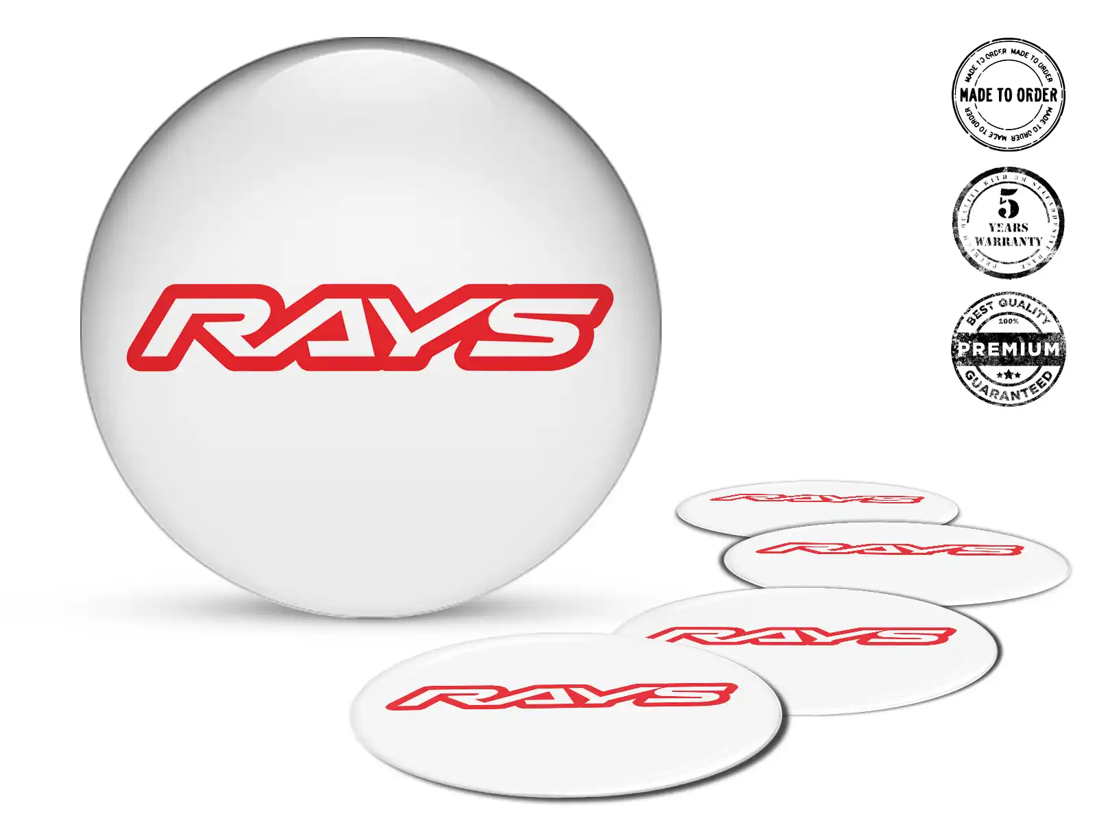 Rays Felgenaufkleber Logo Luxus Silikon-Badges